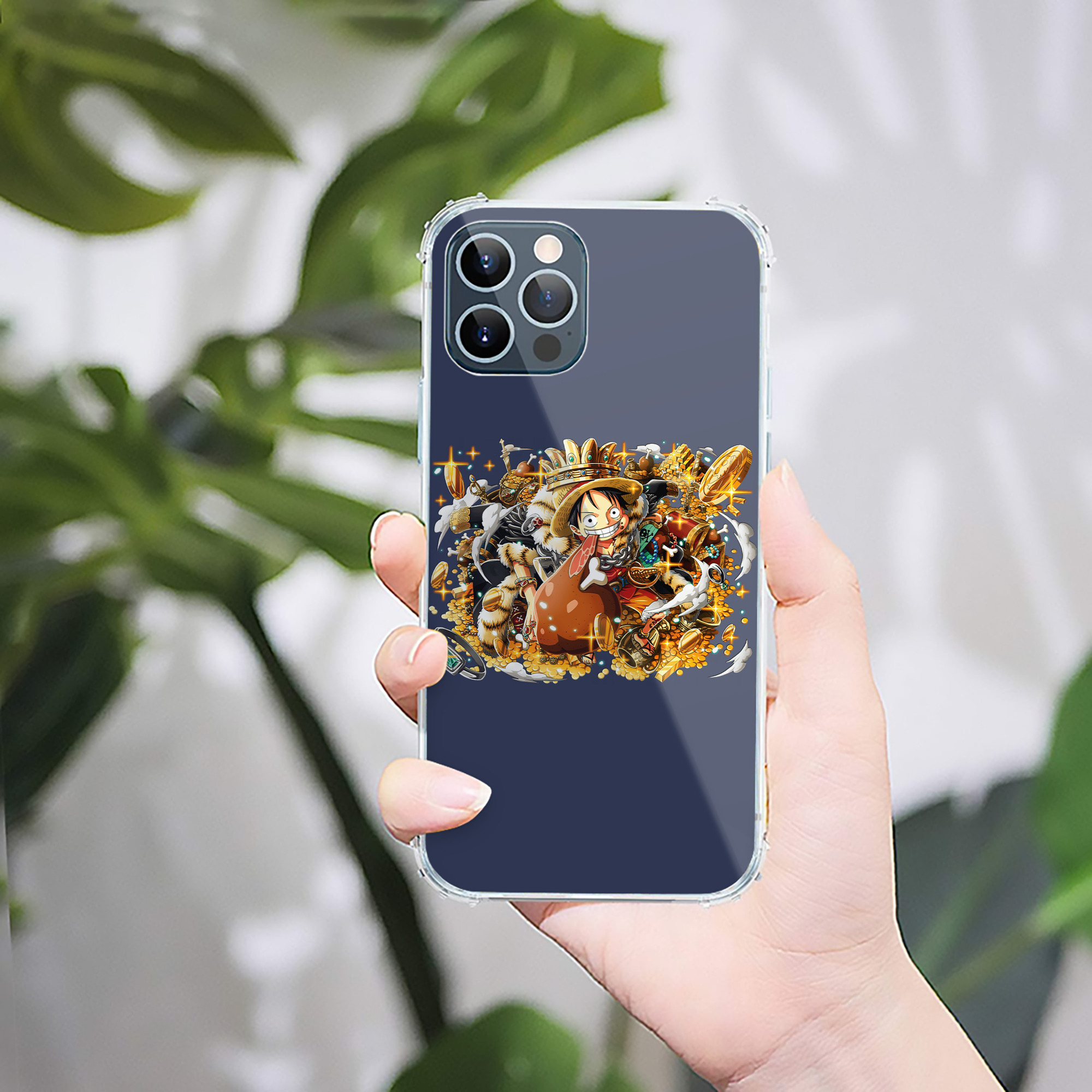 （画像用） ワンピース モンキー・D・ルフィ ONE PIECE Monkey D. Luffy 【iPhone 12シリーズ対応】透明スマホケース（クリアソフトケース）